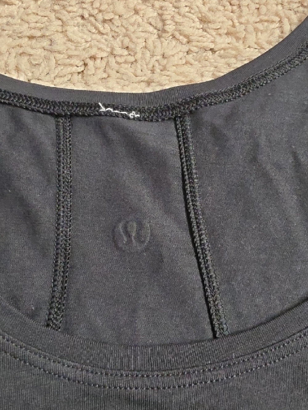 lululemon athletica Black Tank with "HIGHLY MEDITATED" Graphic - Picture 5 of 7